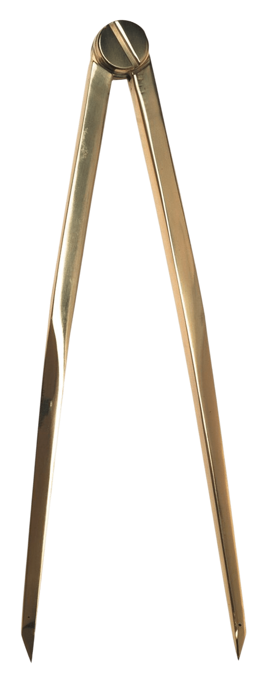 Kaartpasser 180mm recht