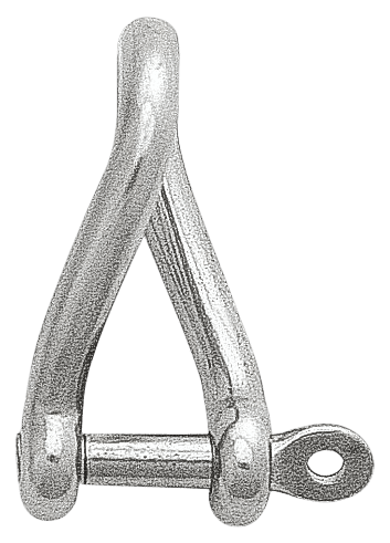 Talamex RVS AISI 316 gedraaide sluiting – captive pin – 8 mm