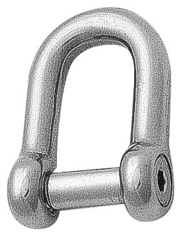 Talamex RVS AISI 316 D-sluiting – binnenzeskantpen – 6 mm