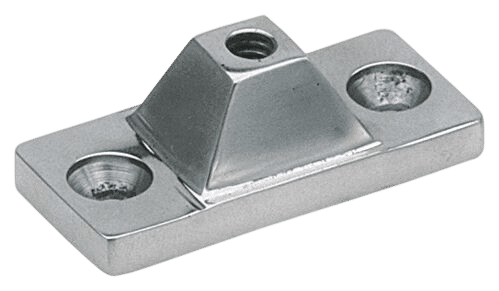 Buiskapbeslag rvs wandplaat 22mm