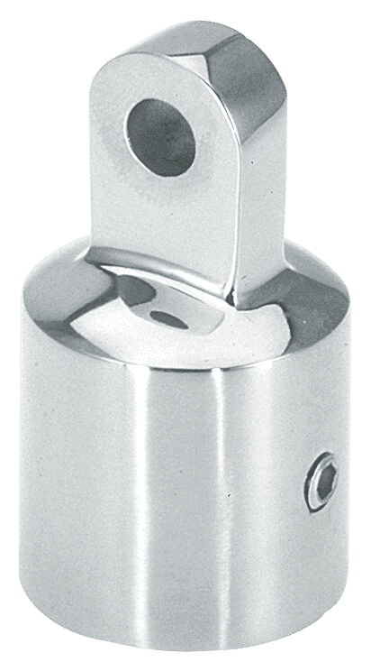 Buiskapbeslag rvs eindstuk 22mm