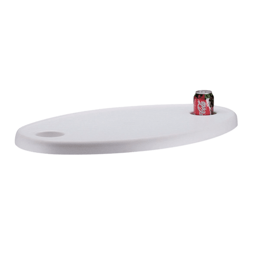 Tafelblad ovaal wit 77x51cm