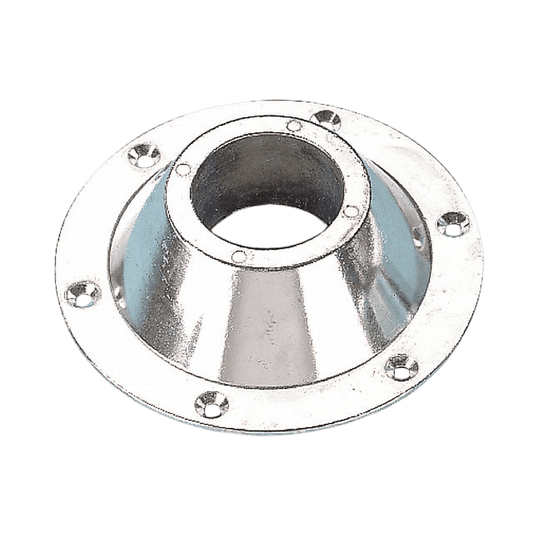 Tafelbasis opbouw voor conische buis aluminium Ø60mm