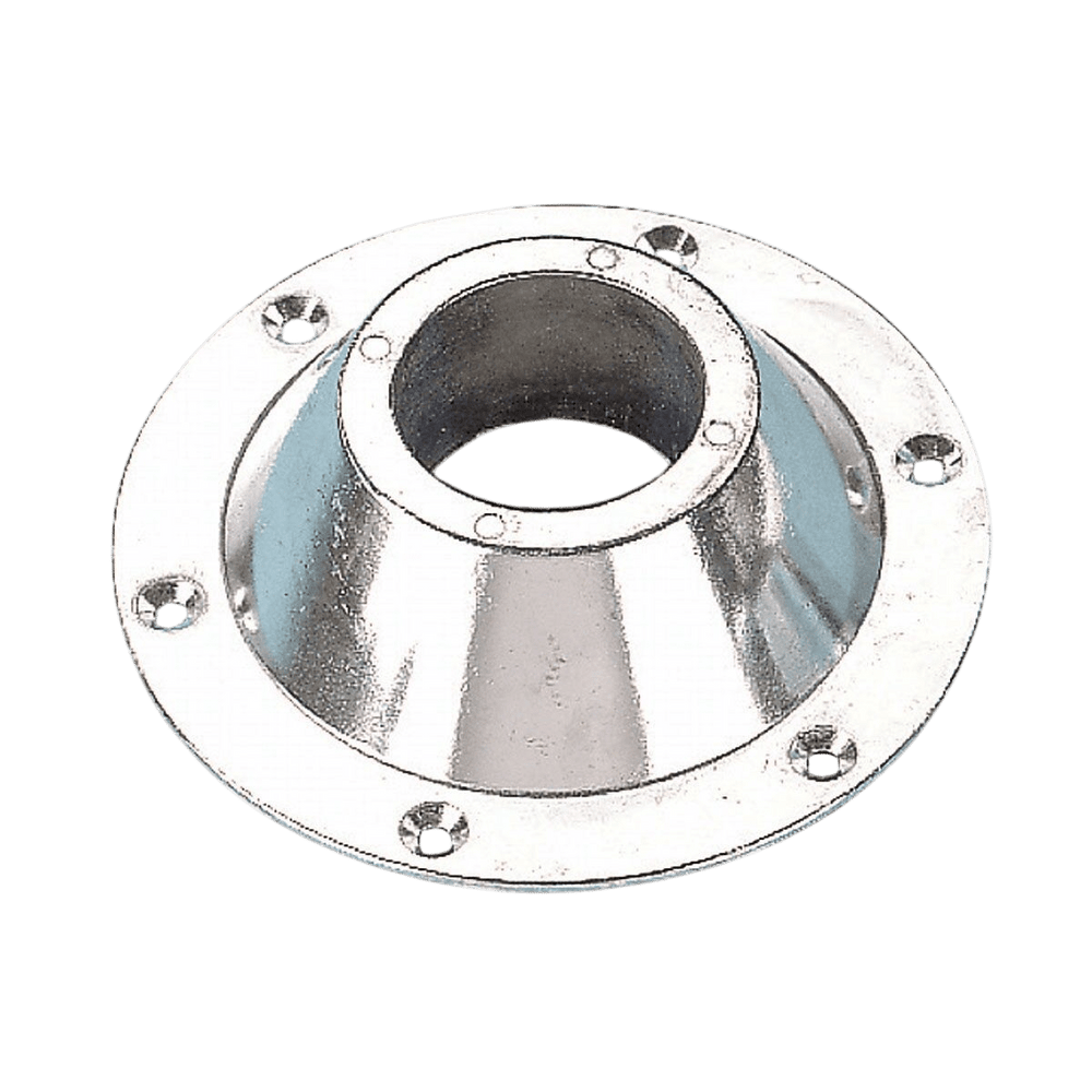Tafelbasis opbouw voor conische buis aluminium Ø60mm