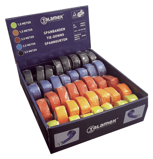 Spanband assortiment 5 kleurenx8 stuks