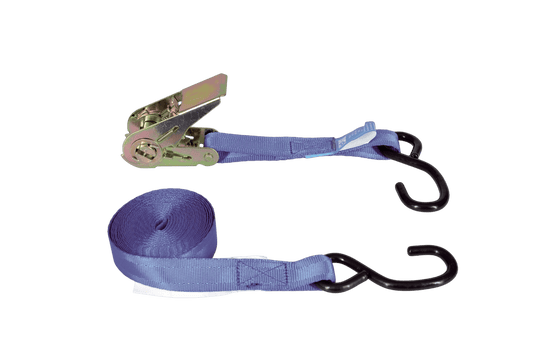 Spanband met ratelgesp &amp; s-haak 25mm 5.0m