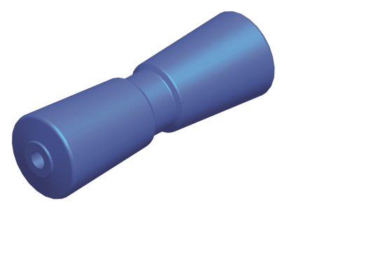 V-kielrol PU L295mm Ø82mm as 16mm