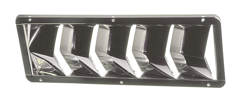 Ventilatierooster rvs 326x114mm