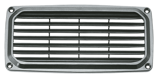 ABS ventilatie rooster zwart 201x101mm