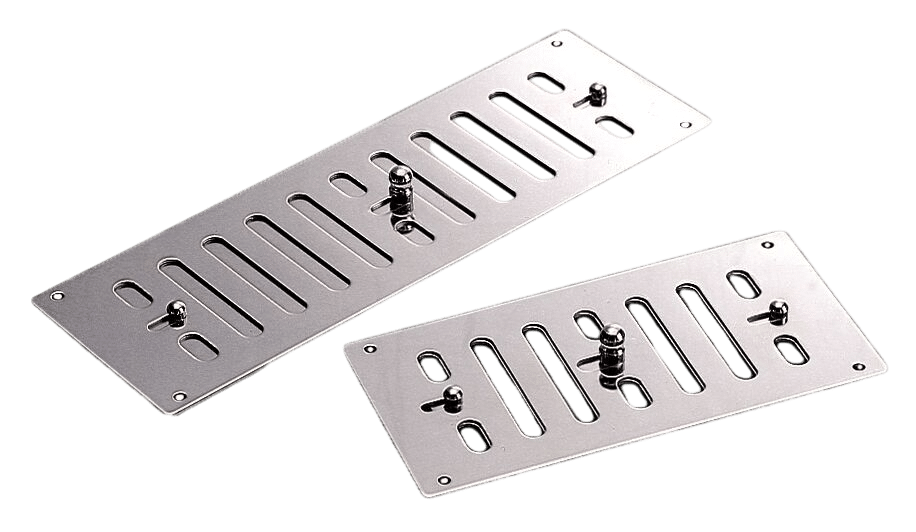 Ventilatierooster met gaas 229x76mm