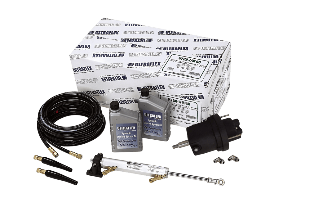 HYCO-I/M-60 hydraulische set inboard tot 150pk inclusief 6 meter slang