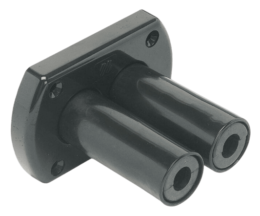 Dekdoorvoer dubbel R8B zwart