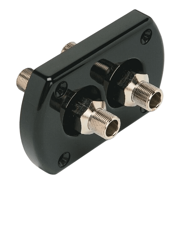 Dekdoorvoer dubbel R9B met fittingen zwart