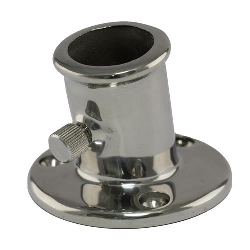 Hollex vlaggenstokhouder 25mm rvs316 10°