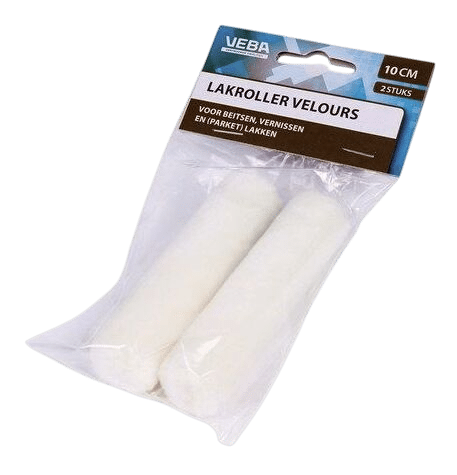 Verfrol velours 10cm (2 stuks)