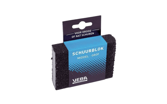 Schuurblok middel/grof 10x7x2.5cm