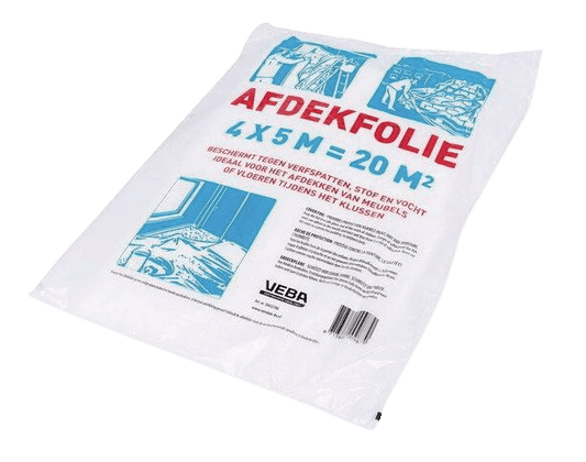 Afdekfolie transparant 4x5m