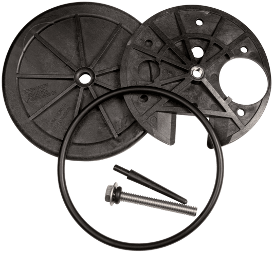 Inspectieflens ø115mm met gat