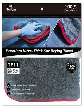 Tonyin Microfiber Coral Velvet Cleaning & Drying Towel – 1200 GSM