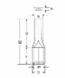 Kabelschoen stift 35 mm2 – afbeelding 2