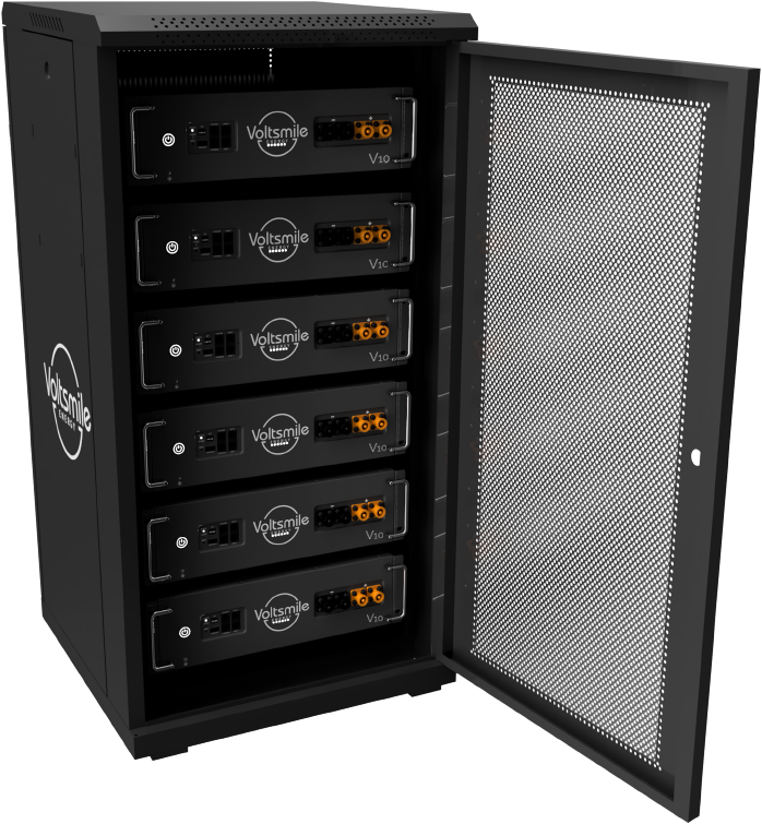 Voltsmile 20U patchkast voor 6x V10 classic batterijen