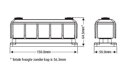 TBS Electronics DCM Busbars modulair 5x 60V 600A – afbeelding 3