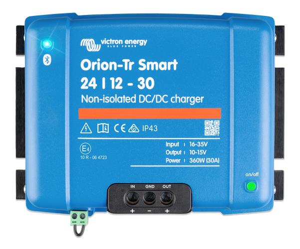 Victron Orion-Tr Smart DC-DC-acculader 24/12-30A 360W Niet-geïsoleerd