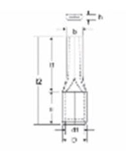 Kabelschoen stift 25 mm2 – afbeelding 2