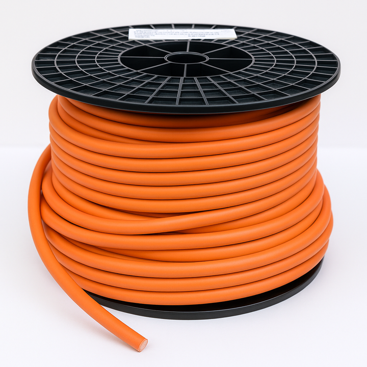 Accukabel dubbel geïsoleerd oranje 25mm2 – per meter