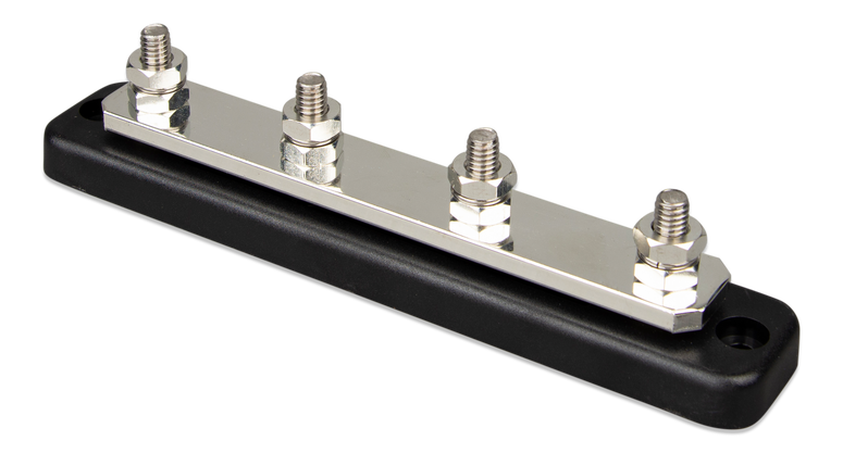 Victron DC Busbar 250A 4P met afdekkap