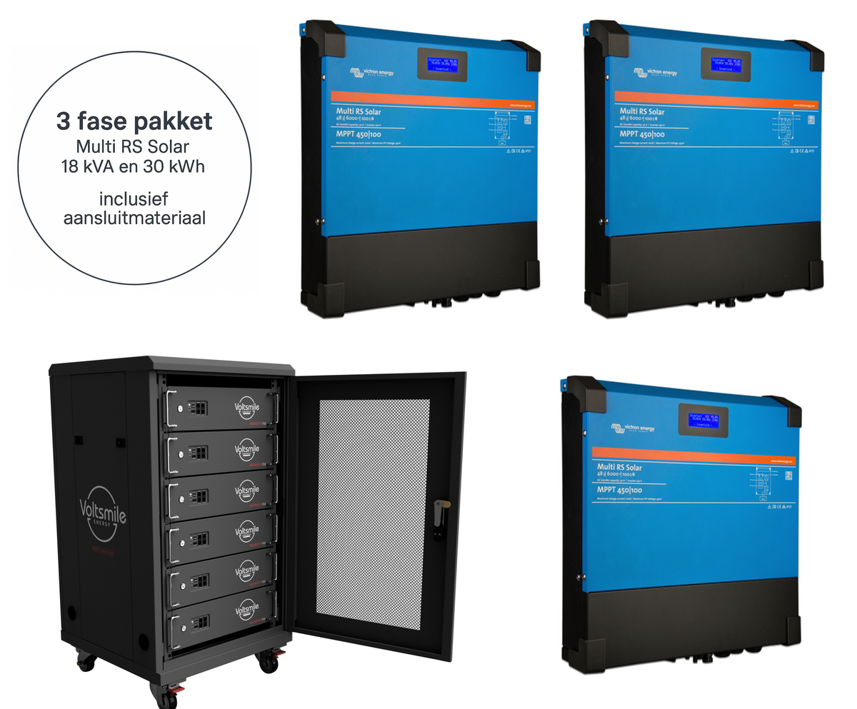 VTB 3 fase pakket Multi RS 18Kva - 30kwh