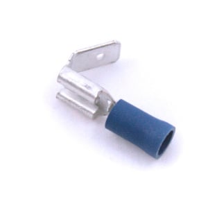 Vlakstekerhuls met extra tab blauw geisoleerd