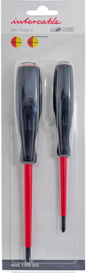 Intercable Schroevendraaierset combi Philips/Sleuf SLIM VDE 1000V