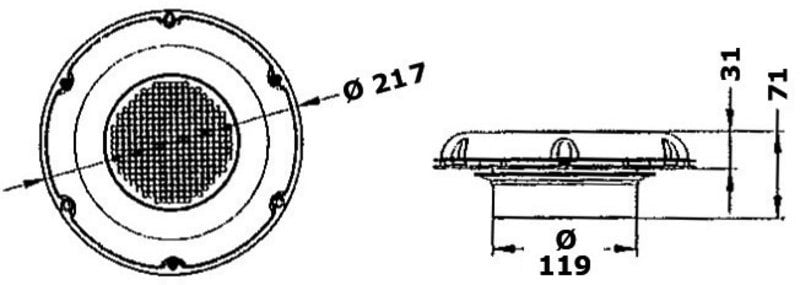 Osculati Solar dekventilator – afbeelding 2