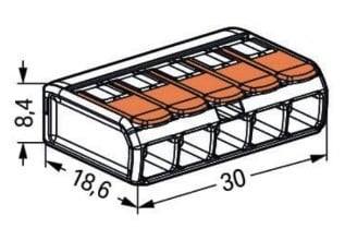 Wago compact lasklem 5-voudig – afbeelding 2