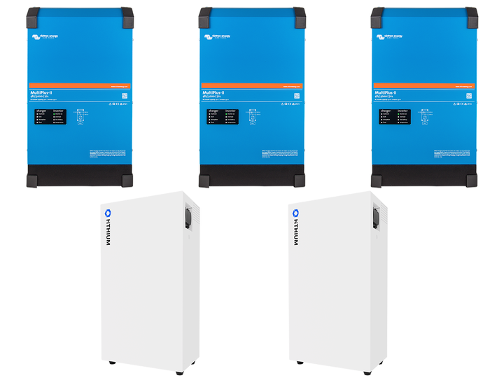 3 fase pakket Hithium Multiplus-II 15Kva - 32kwh